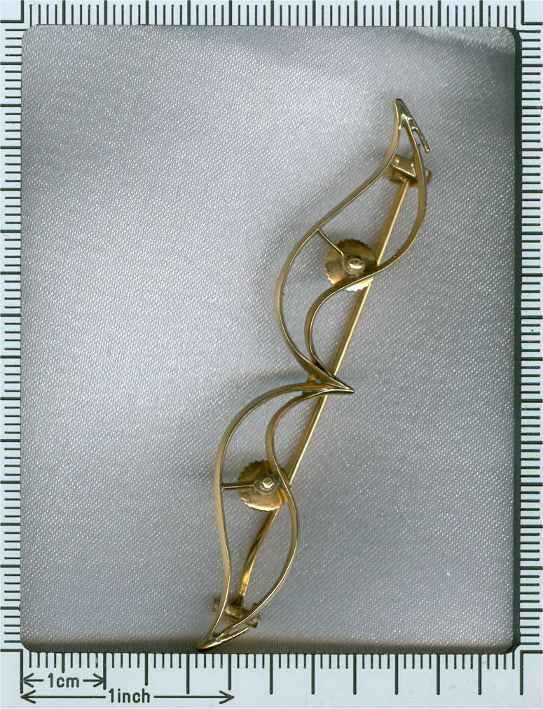 Victorian tiara in red gold with rose cut diamonds can be worn as brooch (image 9 of 13)